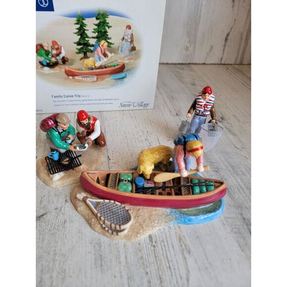 Dept 56 55116 Family Canoe Trip Snow village accessory Xmas - Picture 1 of 11